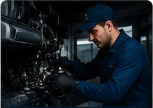 Technician providing expert support